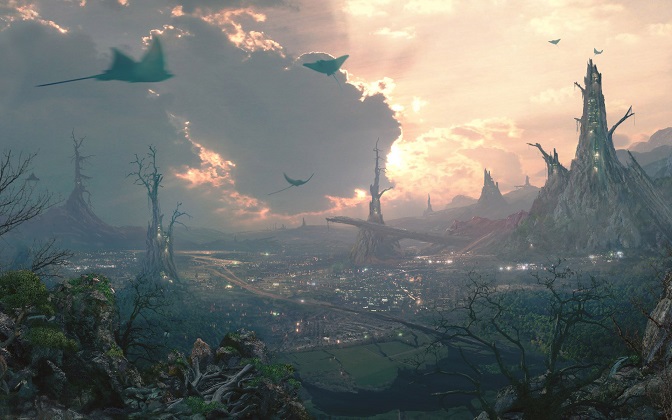 Nizgimân and its cloud rays