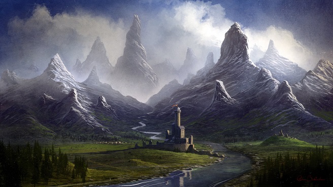Rerkvorg, facing into the Gelugon Range