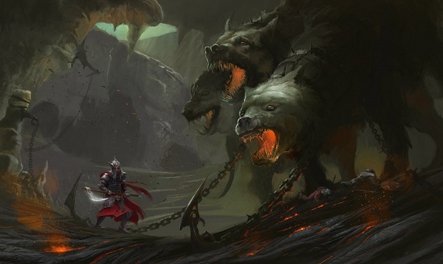 Phalgas draws the attention of Cerberus