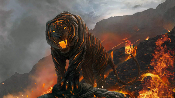 elemental fire cat