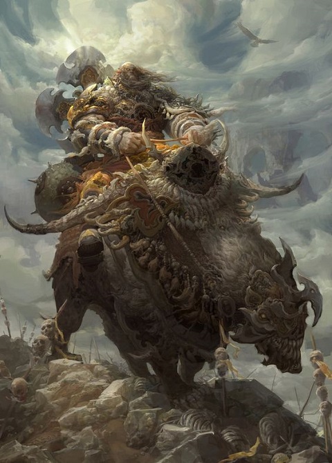 Mounted Mountain Giant