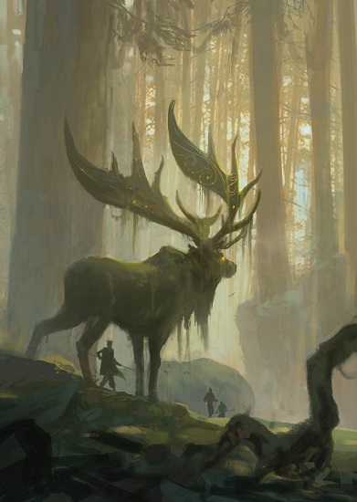 Rune Carved Stag