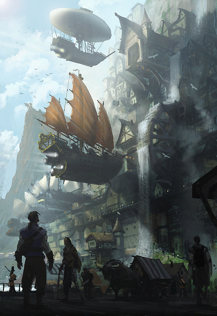 skyships in Paradomea City