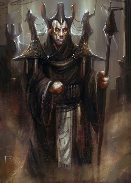 death priest of Thasmudyan, artwork by TomEdwardsConcepts